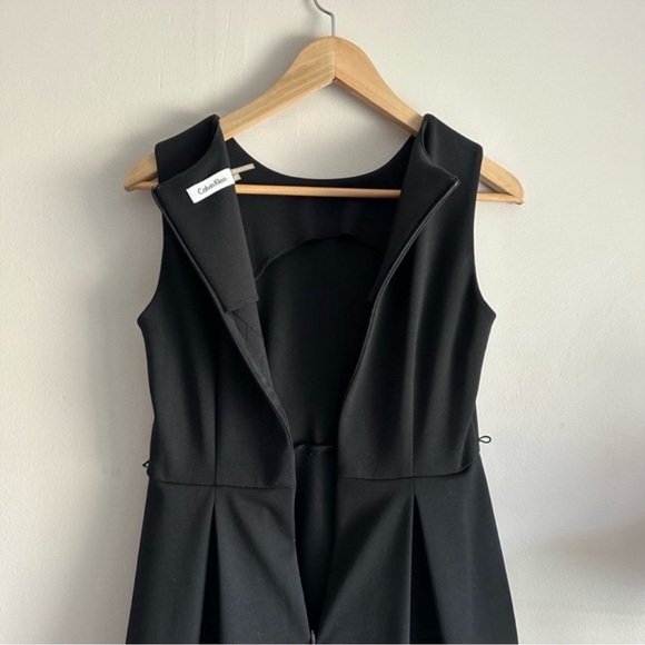 Calvin Klein Black and White Sleeveless Dress Size 6P - Picture 6 of 13